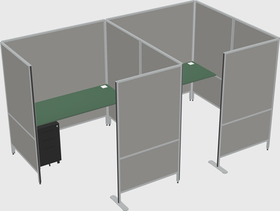 Flexible panel system with privacy