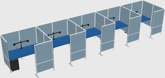 Flexible panel system with privacy