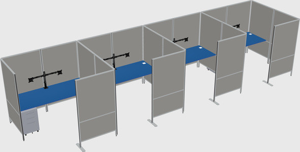 Flexible panel system with privacy