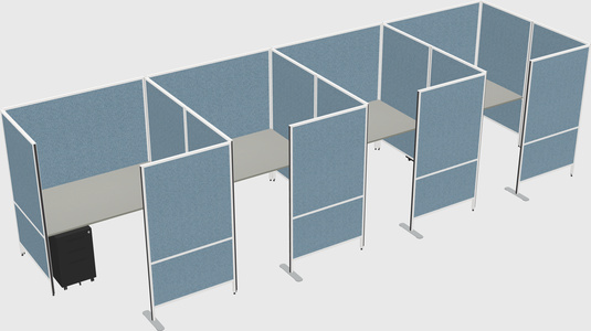 Flexible panel system with privacy
