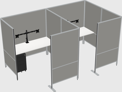 Flexible panel system with privacy