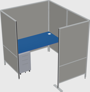 Flexible panel system with privacy