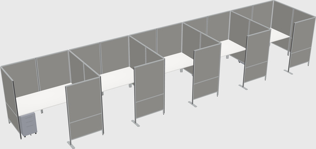 Flexible panel system with privacy