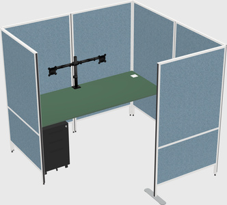 Flexible panel system with privacy