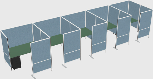 Flexible panel system with privacy