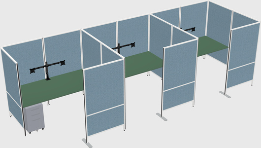 Flexible panel system with privacy
