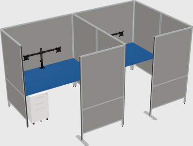 Flexible panel system with privacy