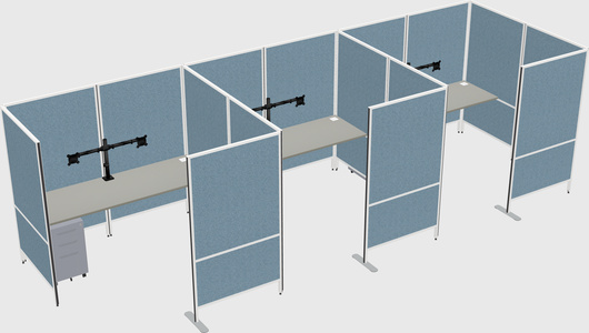 Flexible panel system with privacy