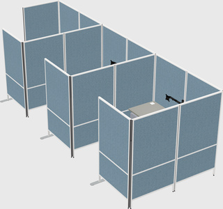 Flexible panel system with privacy