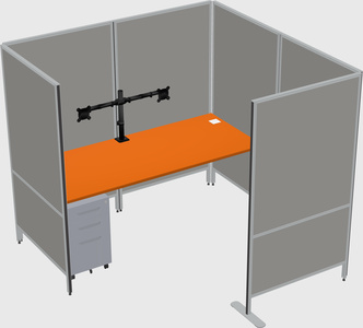 Flexible panel system with privacy