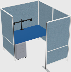 Flexible panel system with privacy