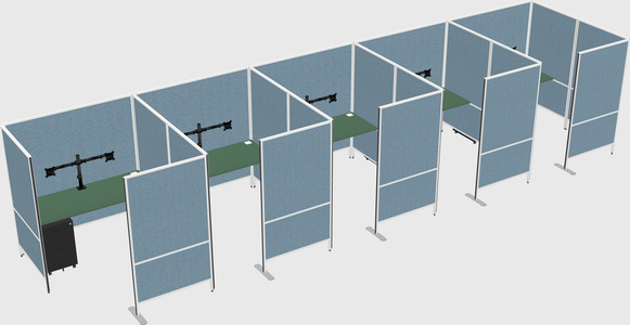 Flexible panel system with privacy