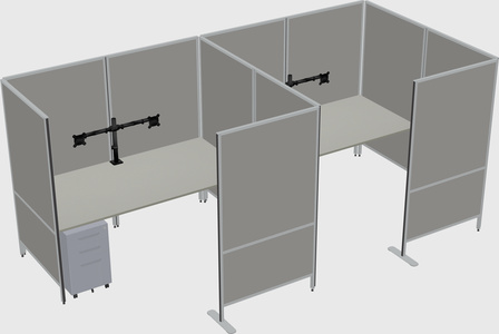Flexible panel system with privacy