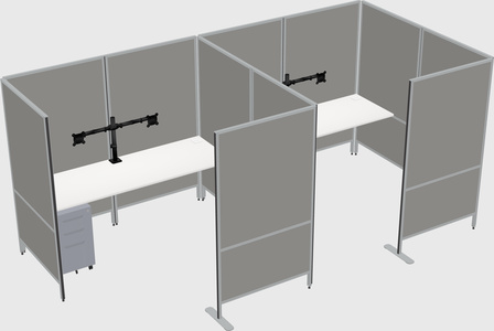 Flexible panel system with privacy