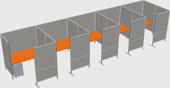 Flexible panel system with privacy