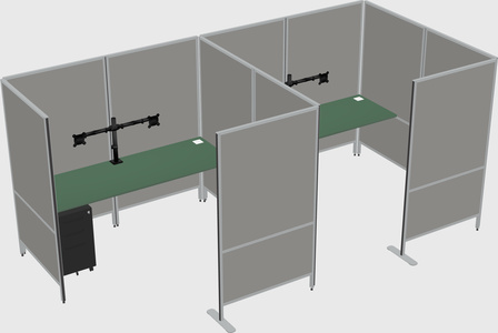 Flexible panel system with privacy