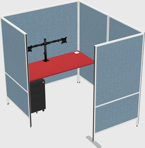 Flexible panel system with privacy