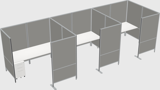 Flexible panel system with privacy