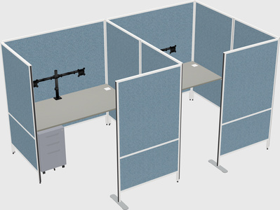 Flexible panel system with privacy