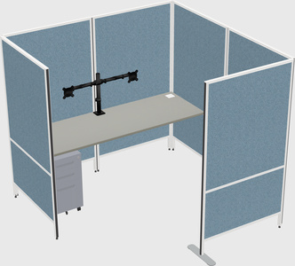 Flexible panel system with privacy