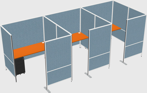 Flexible panel system with privacy