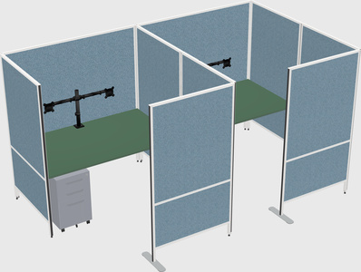 Flexible panel system with privacy