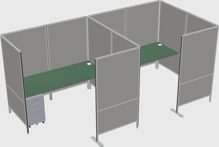 Flexible panel system with privacy