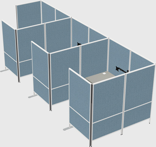 Flexible panel system with privacy