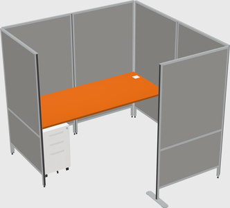 Flexible panel system with privacy