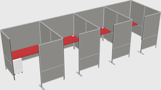 Flexible panel system with privacy