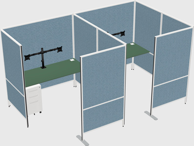 Flexible panel system with privacy