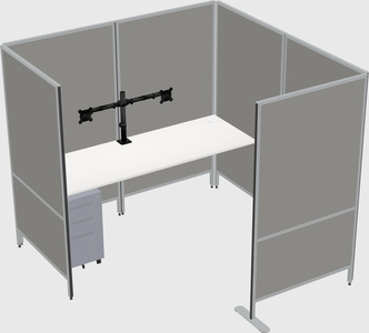 Flexible panel system with privacy