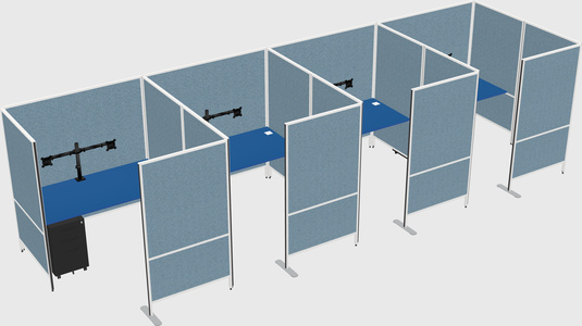 Flexible panel system with privacy