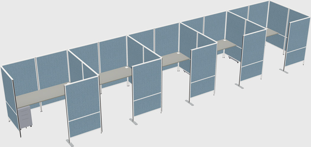 Flexible panel system with privacy