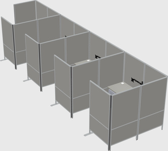 Flexible panel system with privacy