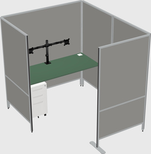 Flexible panel system with privacy