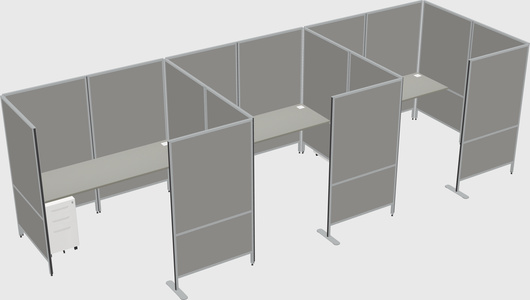 Flexible panel system with privacy