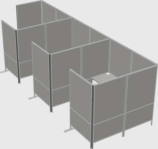 Flexible panel system with privacy