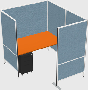 Flexible panel system with privacy