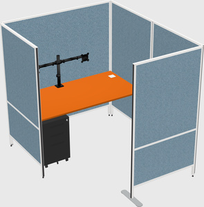 Flexible panel system with privacy