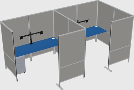 Flexible panel system with privacy