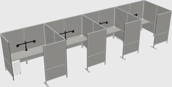 Flexible panel system with privacy