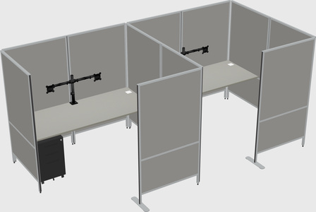 Flexible panel system with privacy