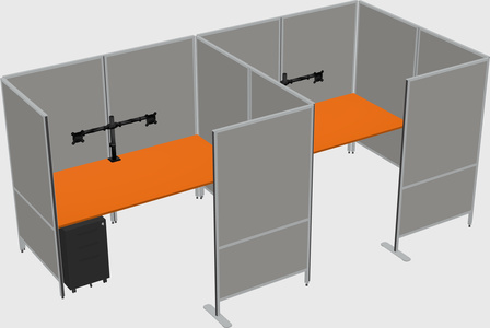 Flexible panel system with privacy