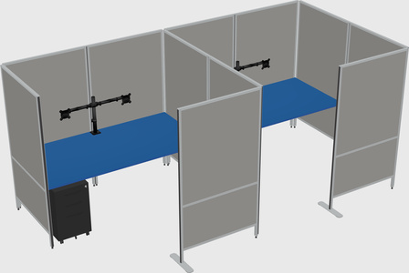 Flexible panel system with privacy