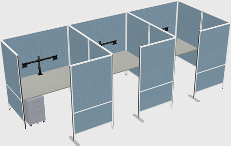 Flexible panel system with privacy