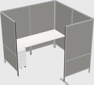 Flexible panel system with privacy
