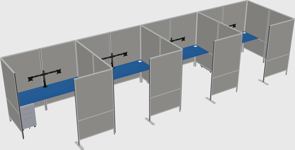 Flexible panel system with privacy