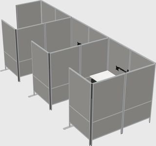 Flexible panel system with privacy