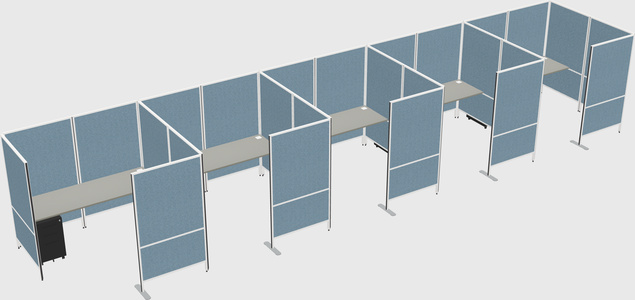 Flexible panel system with privacy